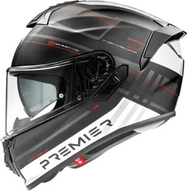 Premier Helmets Evoluzione SP matt schwarz/weiß/rot