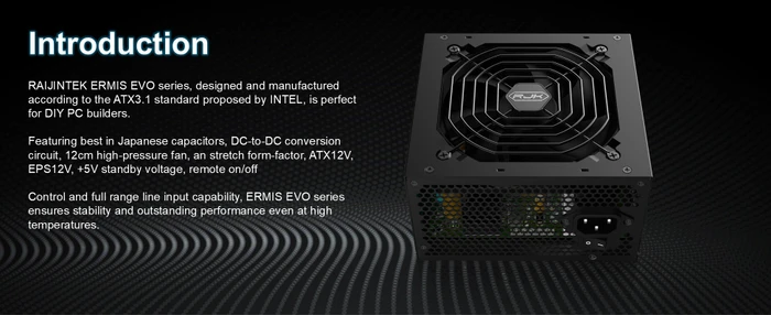 Raijintek ERMIS EVO 650B 650W, ATX 3.1