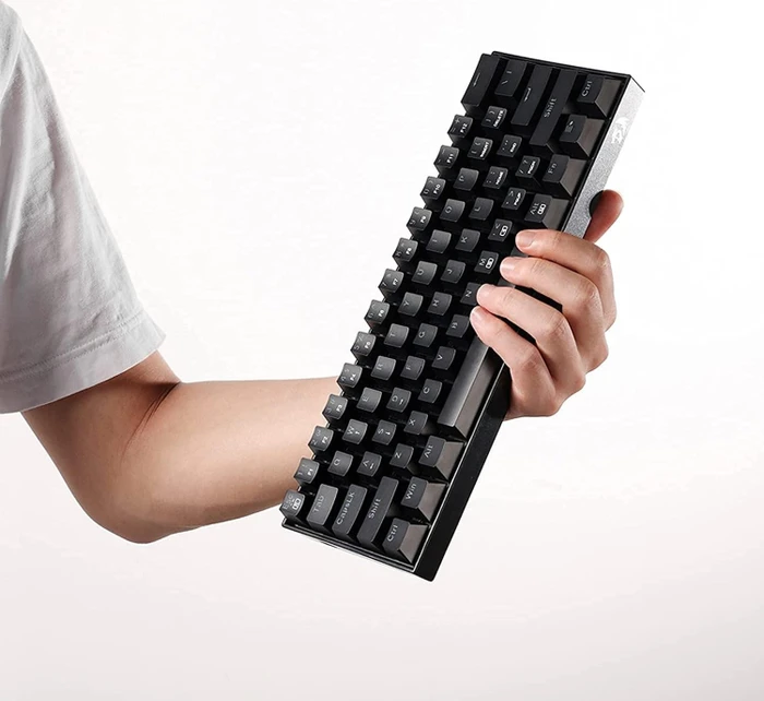 Redragon K630 Dragonborn, schwarz, LEDs RGB, hot-swap, Redragon BLUE, USB, US