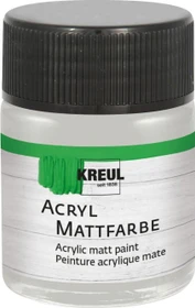 Kreul Acryl Mattfarbe, silber, 50ml