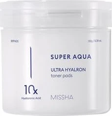 Missha Super Aqua Ultra Hyalron Toner Pads, 90ml