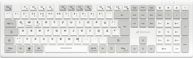 Sharkoon OfficePal K30W Wireless Keyboard, weiß, USB, DE (4044951042340)