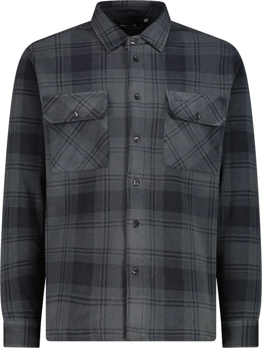 CMP Fleece Hemd langarm grau (Herren)