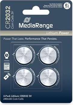 MediaRange CR2032, 4er-Pack