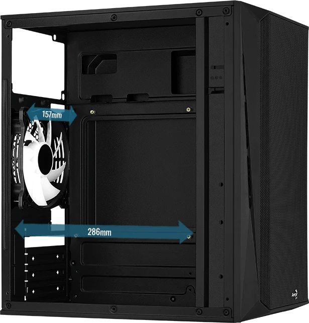 AeroCool CS-107, Lüfter LED RGB, Acrylfenster