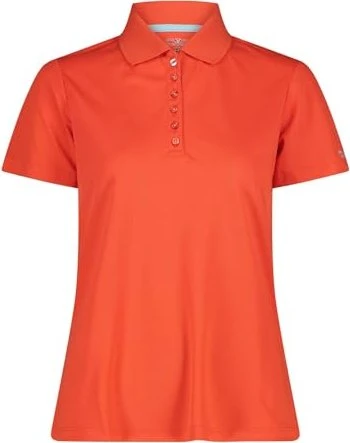 CMP Einfarbiges Pique Poloshirt kurzarm campari (Damen)