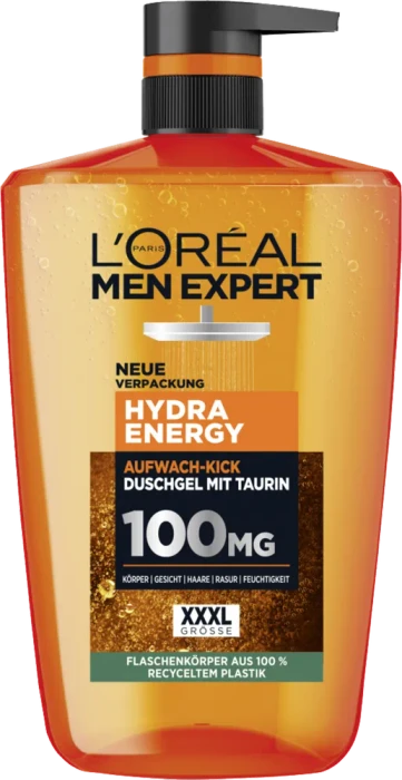 L'Oréal Men Expert Hydra Energy Taurin Duschgel, 1l