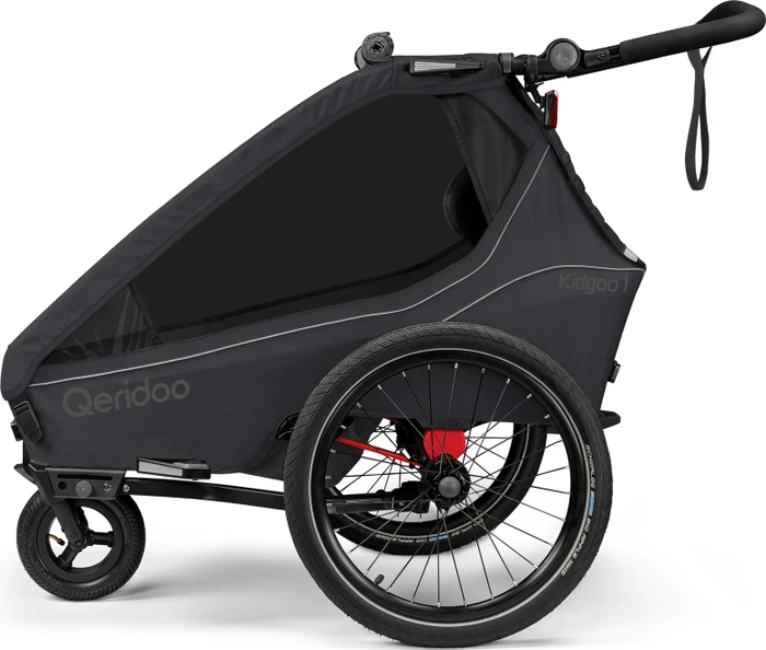 Qeridoo Kidgoo 1 Fahrradanhänger phantom grey (Modell 2026)