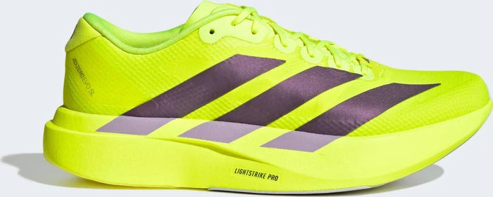 adidas Adizero Evo SL solar yellow/aurora plum/powder plum (Herren)