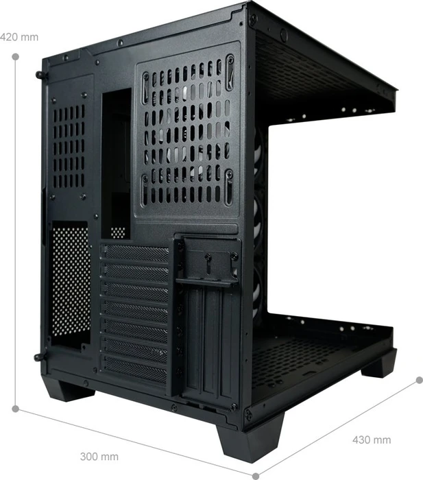LC-Power Gaming 809B Dark Storm_X, Glasfenster