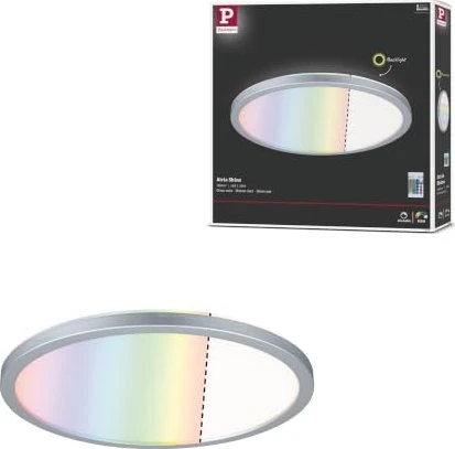 Paulmann Atria Shine Backlight LED Panel 293mm RGBW rund 12W chrom matt