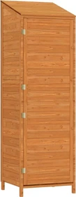 vidaXL Massivholz Geräteschrank 55x174cm braun
