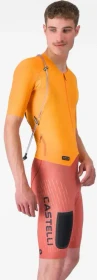 Castelli Unlimited Speedsuit Trikot kurzarm vivid orange/hot sauce/black (Herren)