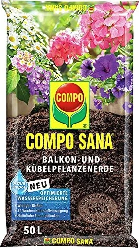 Compo Sana Balkon- und Kübelpflanzenerde, 50l