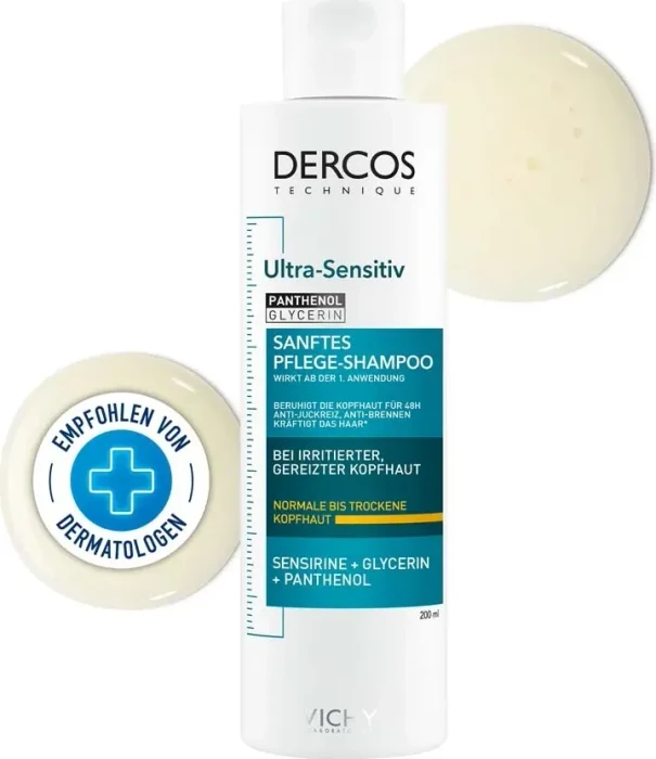 Vichy Dercos Ultra Sensitiv für trockene Kopfhaut Shampoo, 200ml