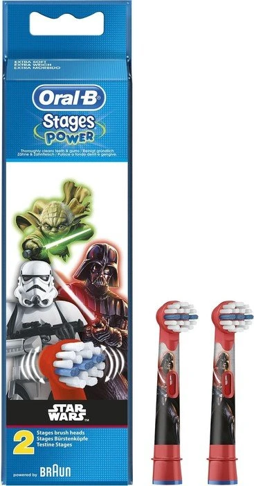 Oral-B Stages Power Kids Star Wars Kinder-Ersatzbürste, 2 Stück