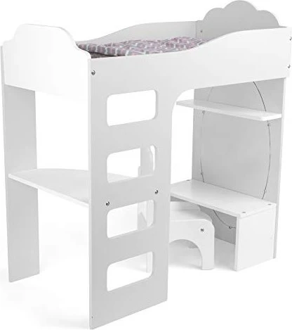 Legler Small Foot Puppenhochbett mit Schreibtisch