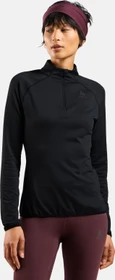 Odlo Zeroweight Warm Half Zip 2.0 Laufshirt langarm schwarz (Damen)