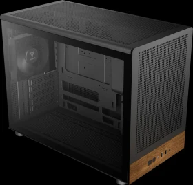 Gamdias Athena M4M Wood Black, Glasfenster