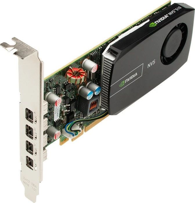 PNY NVS 510 for Quad DP, 2GB DDR3, 4x mDP