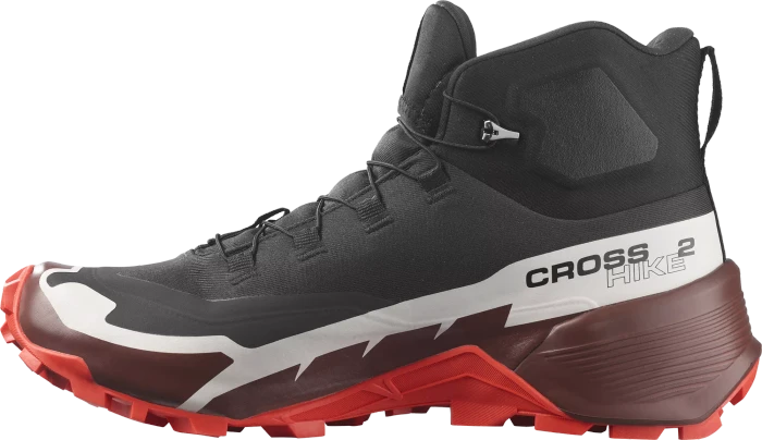 Salomon Cross Hike 2 Mid GTX black/bitter chocolate/fiery red (Herren)