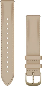Garmin Schnellwechsel Ersatzarmband 18mm Leder light sand/cream gold 110-195mm