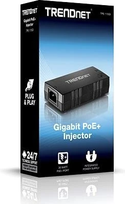 TRENDnet Desktop Gigabit PoE-Injektor, 2x RJ-45, 30W PoE+