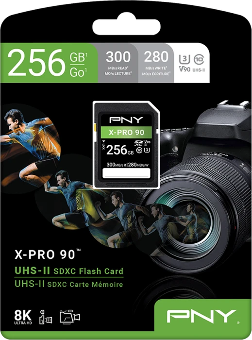 PNY EliteX-PRO 90 R300/W280 256GB, UHS-II U3, Class 10