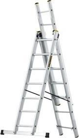 Drabest Pro Alu 3-tlg. Teleskop-Mehrzweckleiter, 3x 7 Stufen