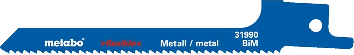 Metabo Flexible Metal BiM Säbelsägeblatt 14TPI, 100x0.9mm, 5 Stück