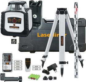 Laserliner Cubus 210 S Set Akku-Rotationslaser inkl. Koffer + Akku 2.6Ah