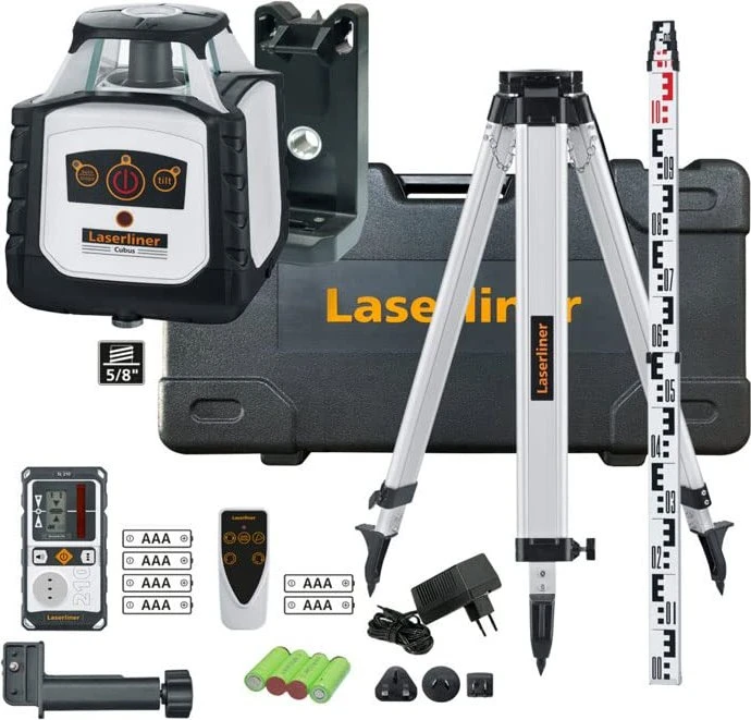 Laserliner Cubus 210 S Set Akku-Rotationslaser inkl. Koffer + Akku 2.6Ah