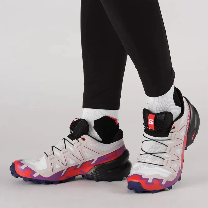 Salomon Speedcross 6 white/sparkling grape/fiery red (Damen)