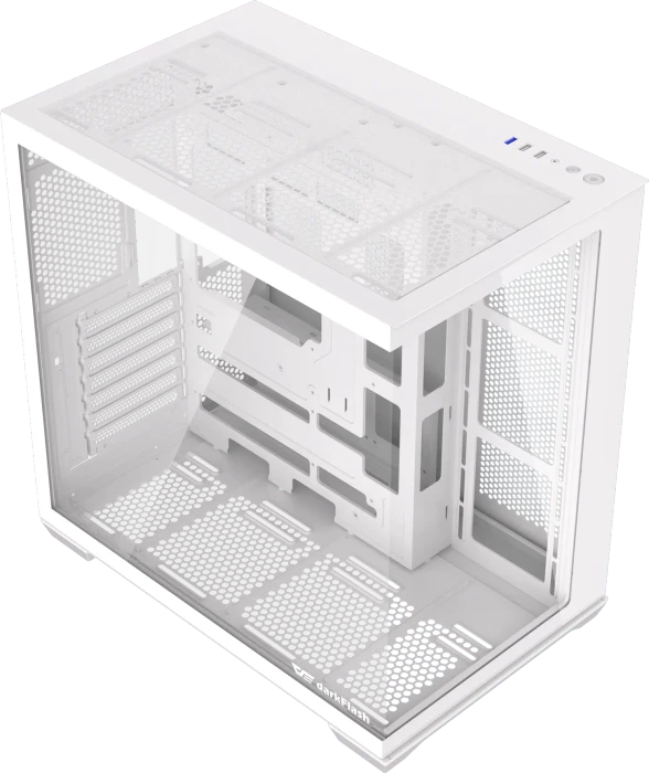DarkFlash C280 White, Glasfenster