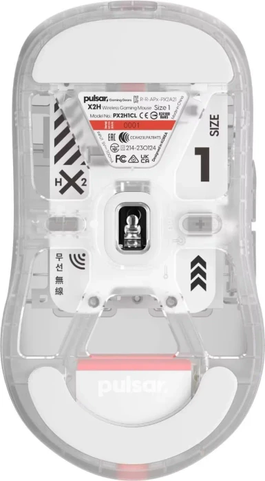 Pulsar Gaming Gears X2H Medium Wireless SuperClear Edition, USB