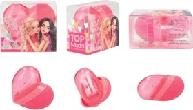 Depesche Topmodel 2in1 Radierer und Anspitzer Dosenanspitzer rosa, inkl. Radierer