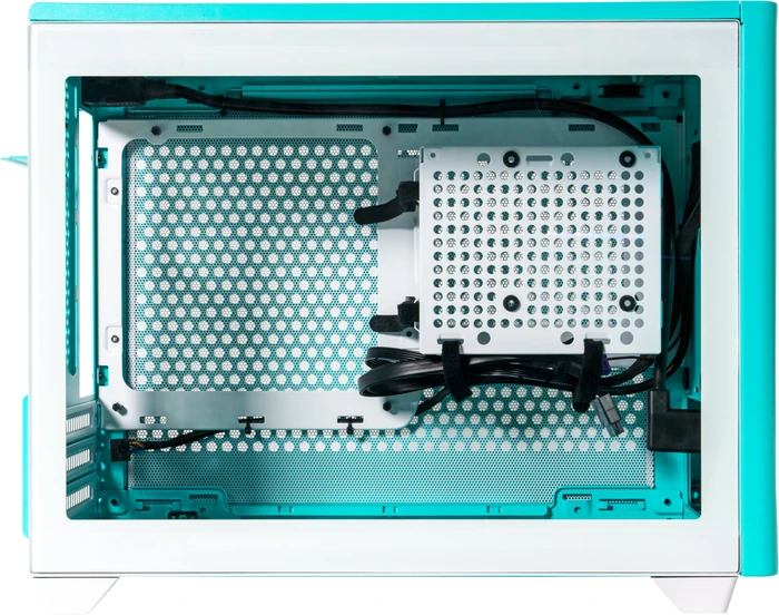 Cooler Master MasterBox NR200P Color Edition Caribbean Blue, Glasfenster, Mini-ITX
