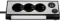 REV Ritter Steckdosenleiste Light Sockel, 3-fach, 1.4m, schwarz/silber Vorschaubild