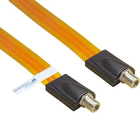 Good Connections SAT Fensterdurchführung High-Quality, Gesamtlänge inkl. Stecker 26.5cm, flexible Länge 17.5cm, transparent