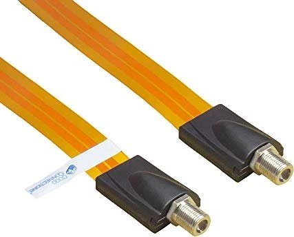 Good Connections SAT Fensterdurchführung High-Quality, Gesamtlänge inkl. Stecker 26.5cm, flexible Länge 17.5cm, transparent