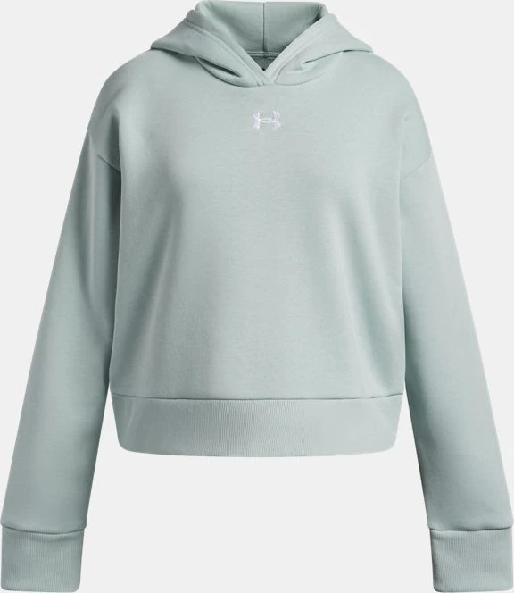 Under Armour Rival Fleece Crop Hoodie enamel blue/white (Junior)