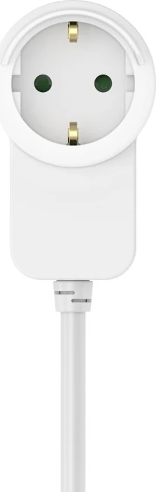 Hama Steckdosenleiste mit Zusatzsteckdose am Stecker, 3-fach, Schalter, 1.4m, weiß