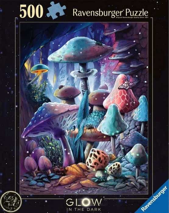 Ravensburger Puzzle Glow in the Dark Pilze im Mondschein