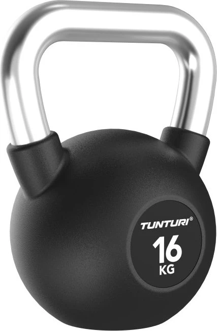 Tunturi Platinum Gummi Kettlebell Hantel 16kg