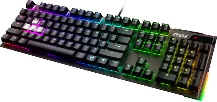 MSI Vigor GK80 Red, LEDs RGB, MX RGB RED, USB, DE