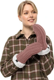Jack Wolfskin Highloft Knit Mitten Handschuhe afterglow (Damen)