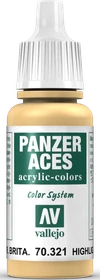 Vallejo Panzer Aces 021 highlight british tankcrew, 17ml