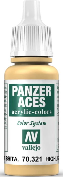 Vallejo Panzer Aces 021 highlight british tankcrew, 17ml
