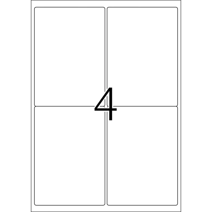 Herma Etiketten Premium, 99.1x139mm, weiß, matt, 100 Blatt (400 Etiketten)