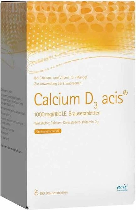 Calcium D3 Acis 1000mg/880 I.E. Brausetabletten, 100 Stück